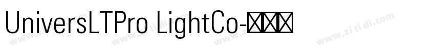 UniversLTPro LightCo字体转换